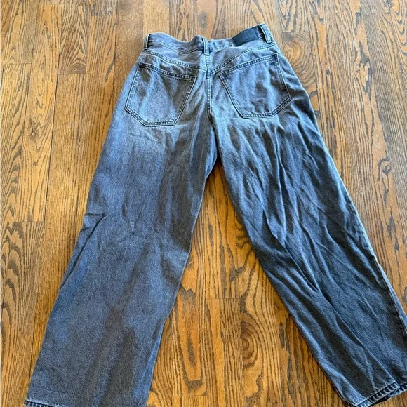 MADEWELL Petite Superwide Leg Jeans In Kingswood Wash - Picture 4 of 10